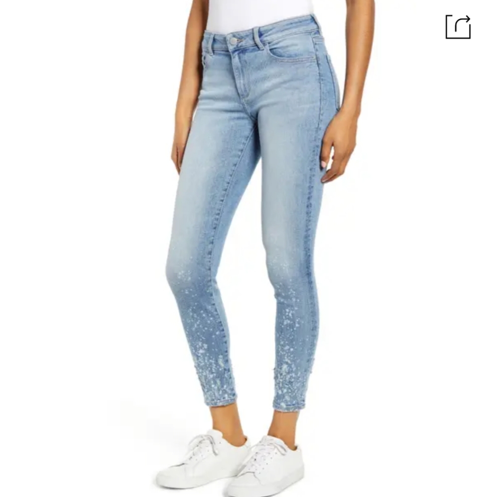 DL 1961 Florence Venice High Rise Ankle Skinny Jeans size 29